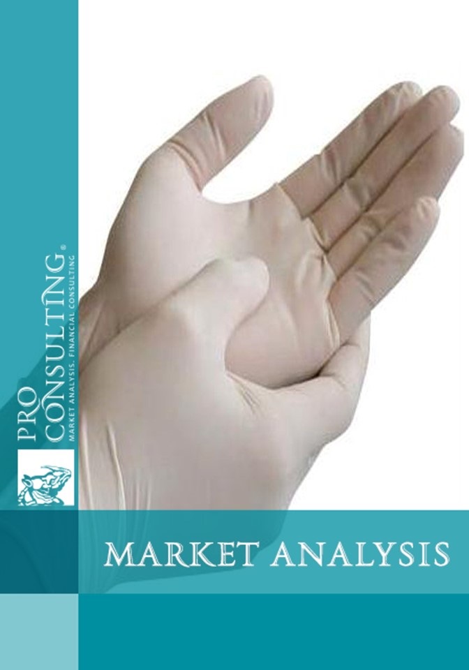 Market research report on medical and specialized gloves in Ukraine. 2015