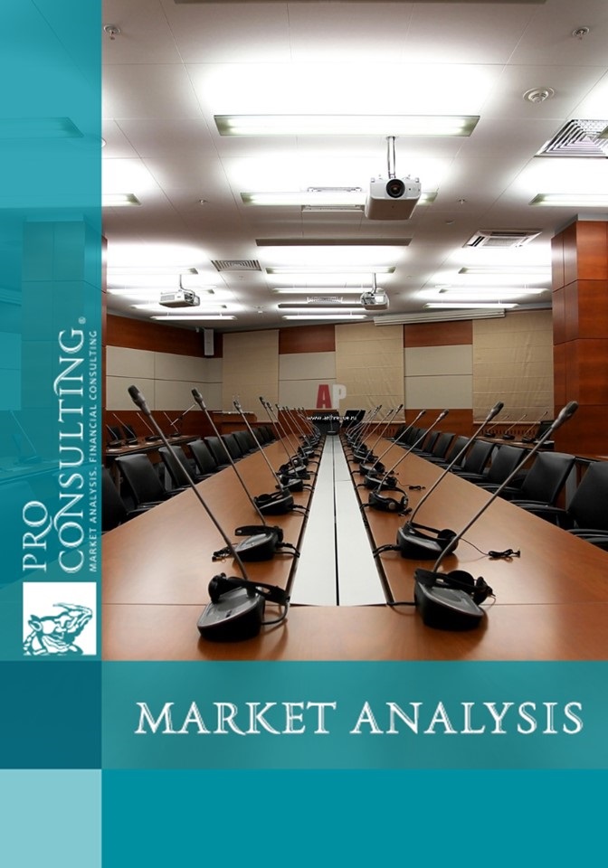 Market analysis of conference halls in Kiev. 2012