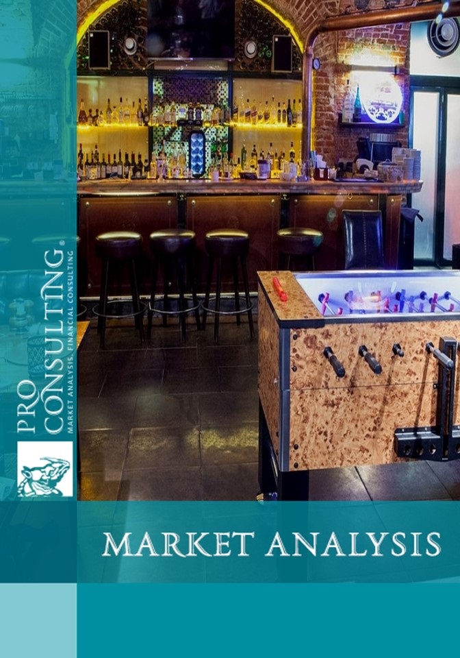 Market research report on the market of gaming bars in Kiev. 2016